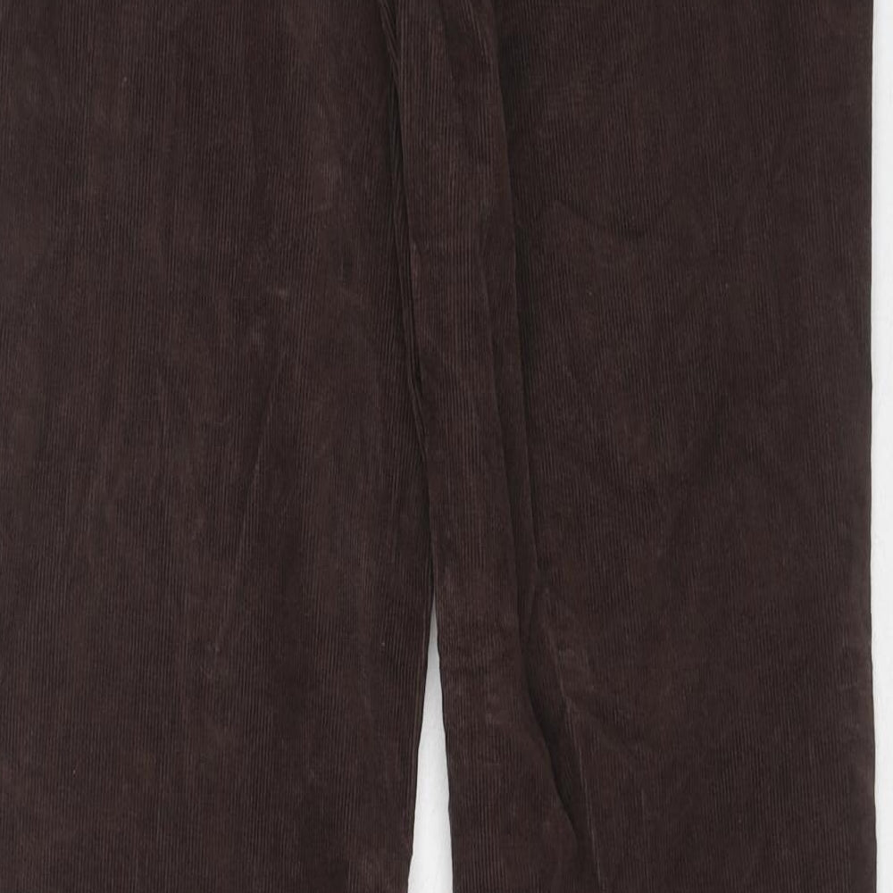 BDG Womens Brown Cotton Trousers Size 30 L32 in Regular Zip