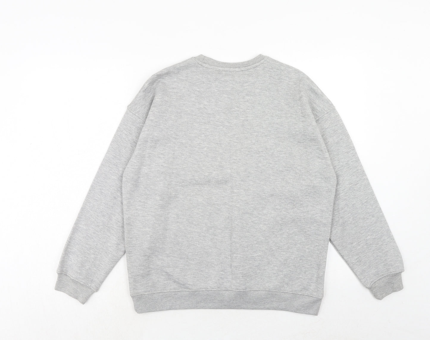 Lasula Womens Grey Cotton Pullover Sweatshirt Size 12 Pullover - Barcelona