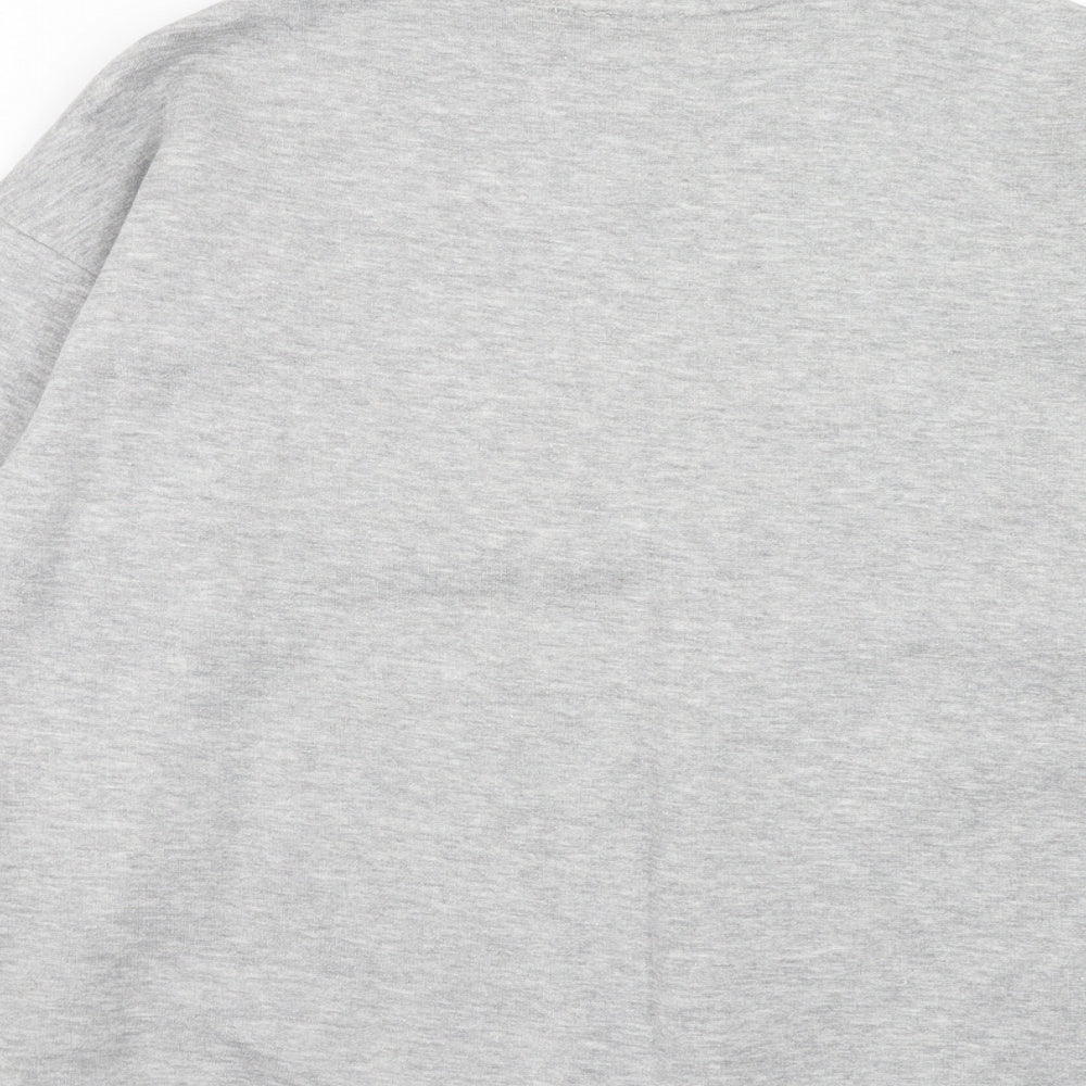Lasula Womens Grey Cotton Pullover Sweatshirt Size 12 Pullover - Barcelona