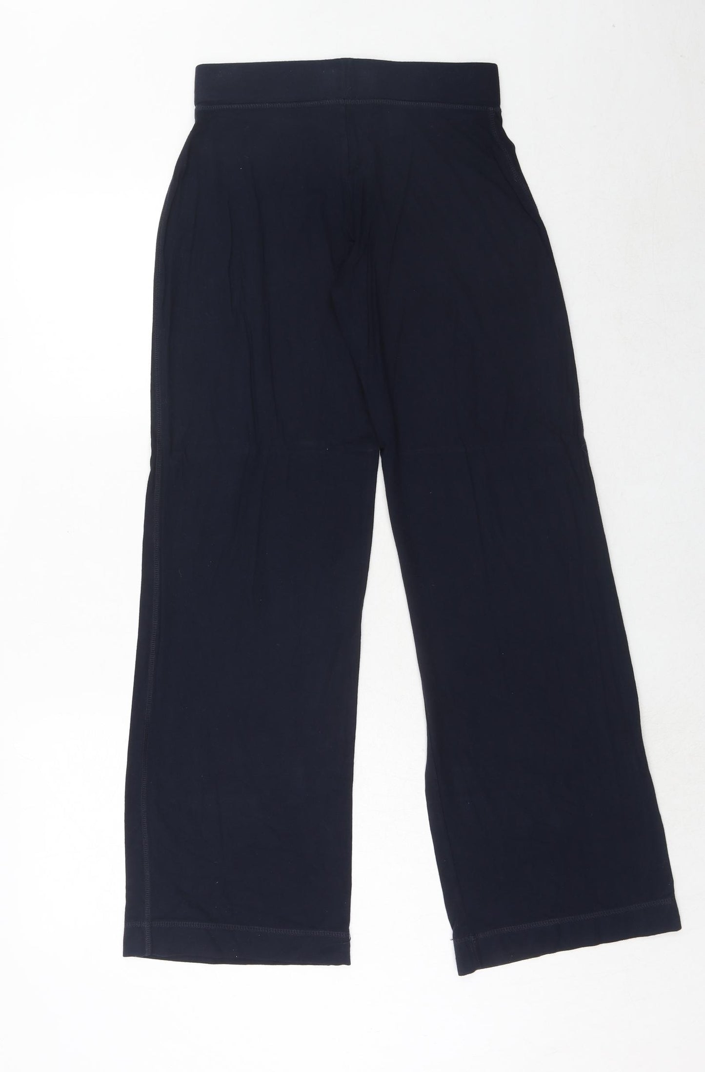 Marks and Spencer Womens Blue Viscose Trousers Size 8 Regular
