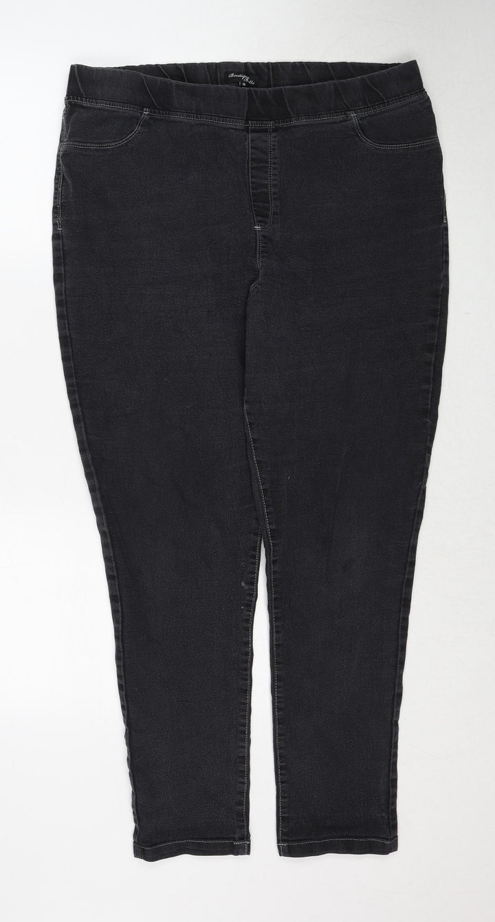 Boutique Belle Womens Black Cotton Jegging Jeans Size 10 Regular
