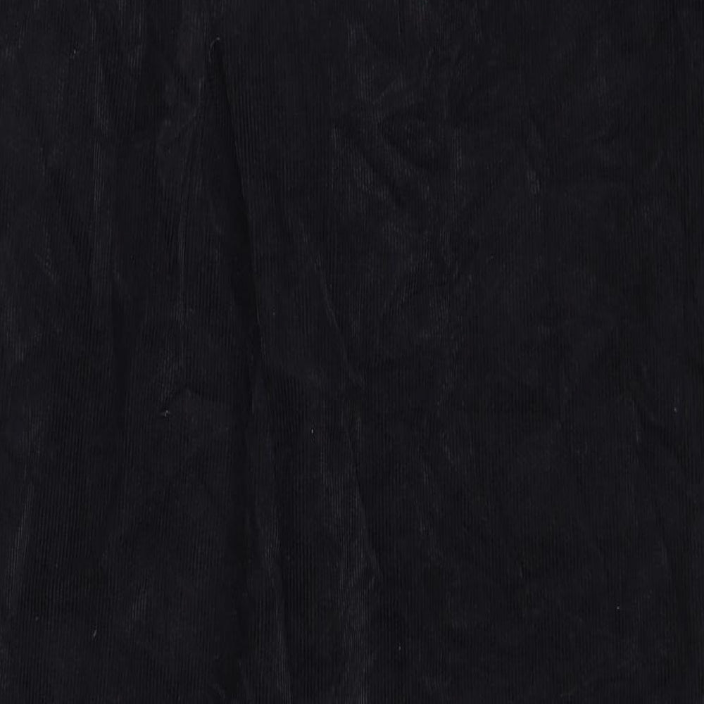 Hobbs Womens Black Cotton Trousers Size 16 Regular Zip