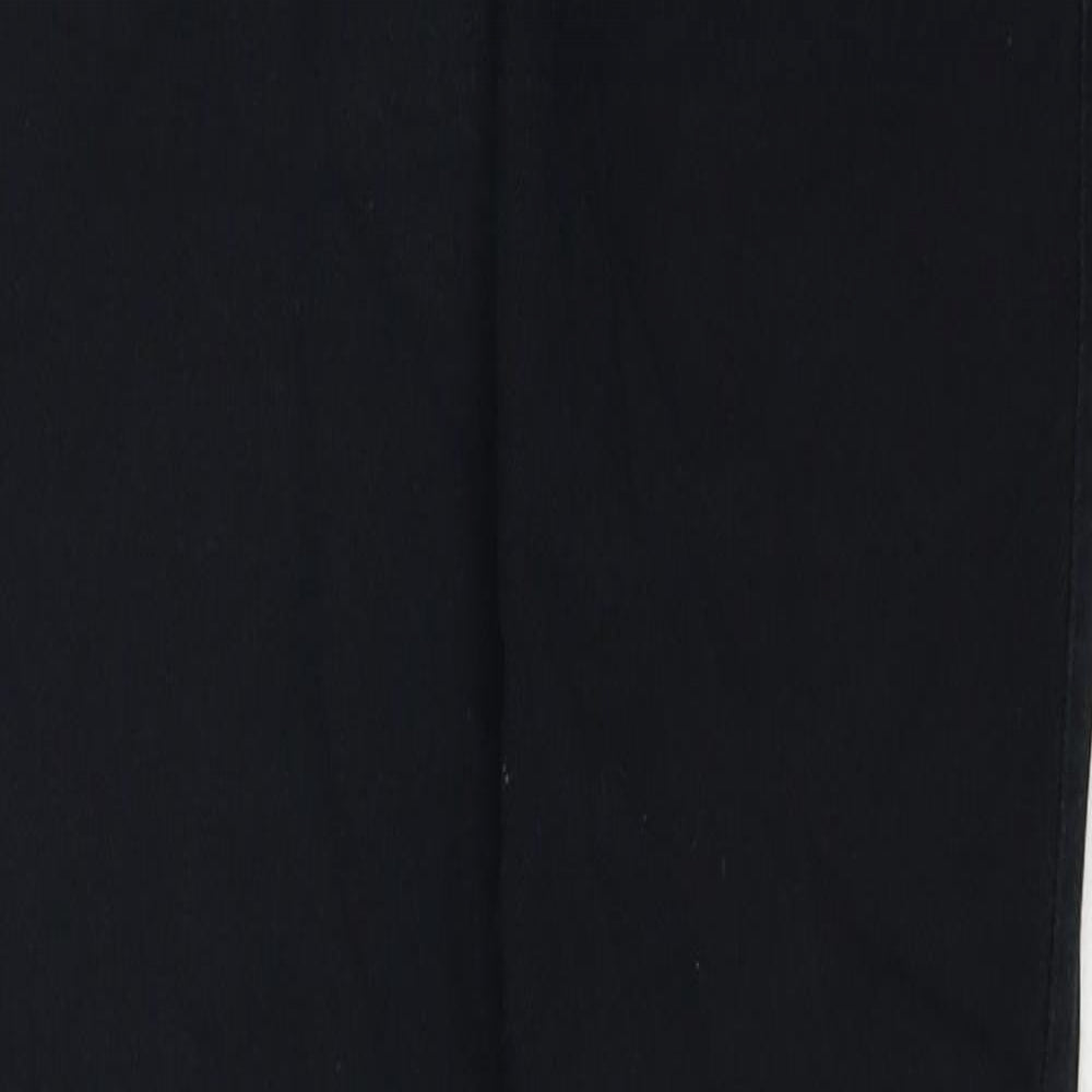 NEXT Womens Black Cotton Skinny Jeans Size 8 Regular Zip