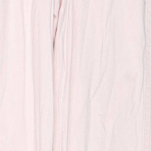 Masai Womens Pink Cotton Straight Jeans Size S Regular Zip
