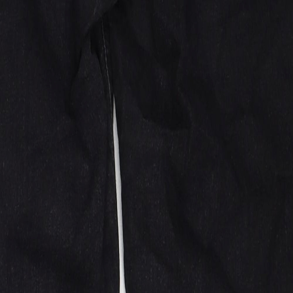 Topshop Womens Black Cotton Jegging Jeans Size 12 L32 in Regular