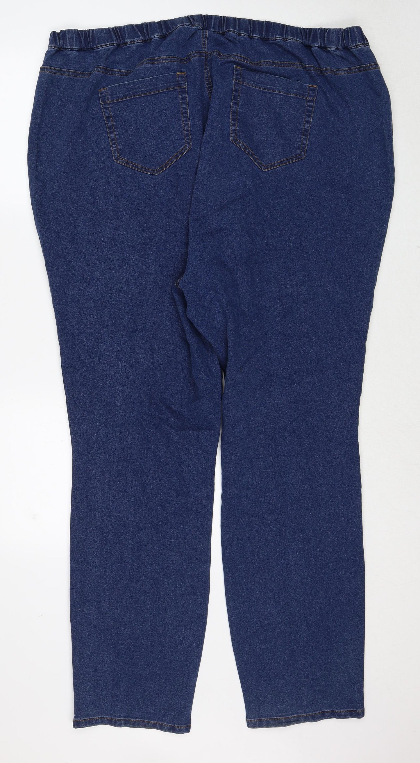 Evans Womens Blue Cotton Skinny Jeans Size 28 Regular