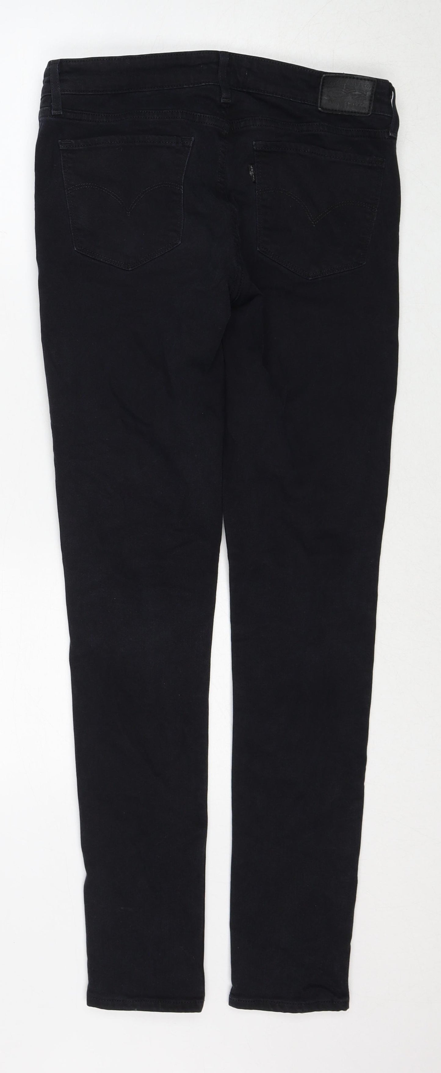 Signature by Levi Strauss & Co. Womens Black Cotton Skinny Jeans Size 29 in L32 in Regular Zip