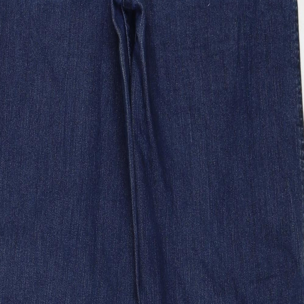Monsoon Girls Blue Cotton Wide-Leg Jeans Size 8-9 Years Regular