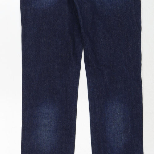 Signature by Levi Strauss & Co. Mens Blue Cotton Straight Jeans Size 28 in L32 in Regular Zip