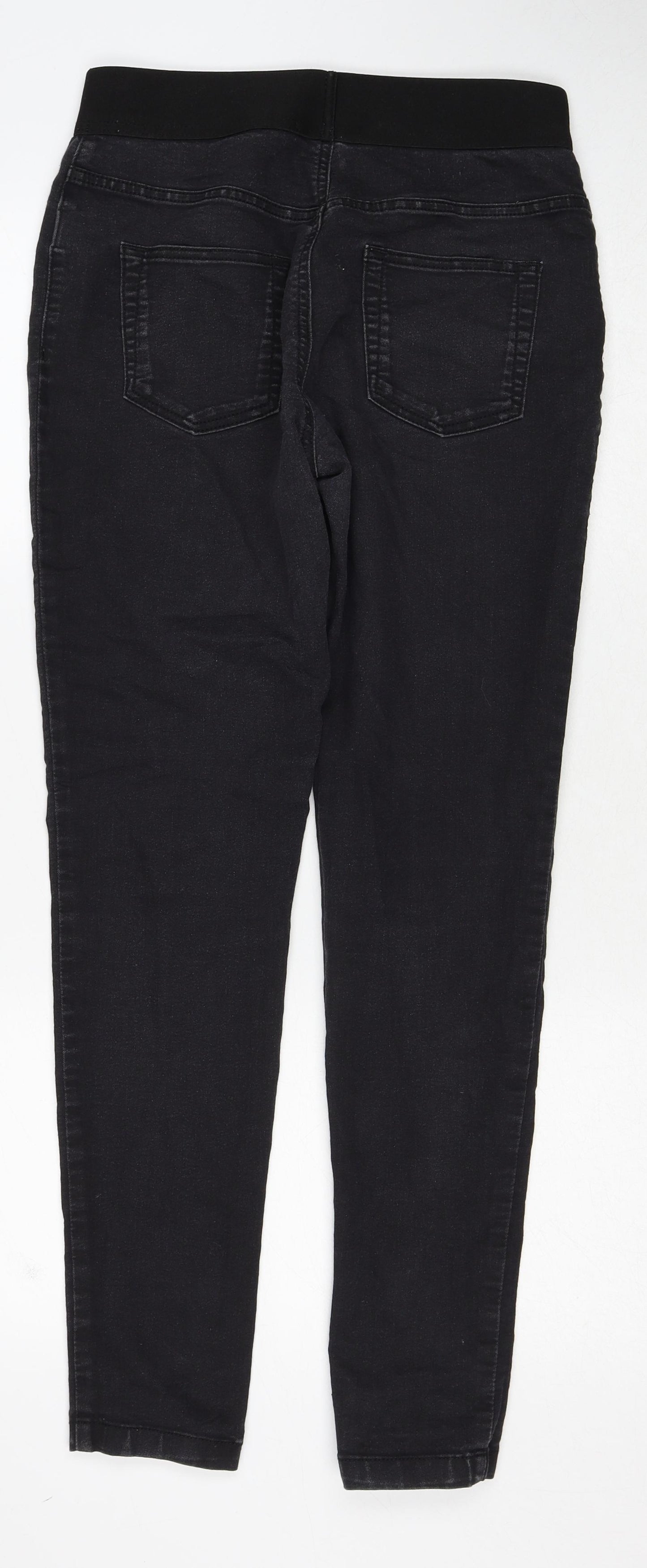 Marks and Spencer Womens Black Cotton Skinny Jeans Size 12 Regular