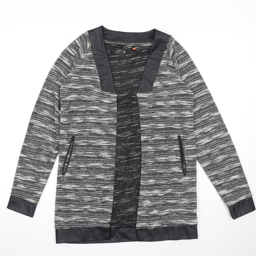Only Womens Black V-Neck Polyester Cardigan Jumper Size S