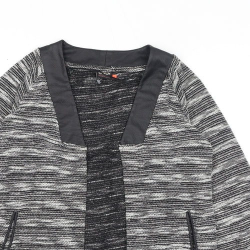Only Womens Black V-Neck Polyester Cardigan Jumper Size S