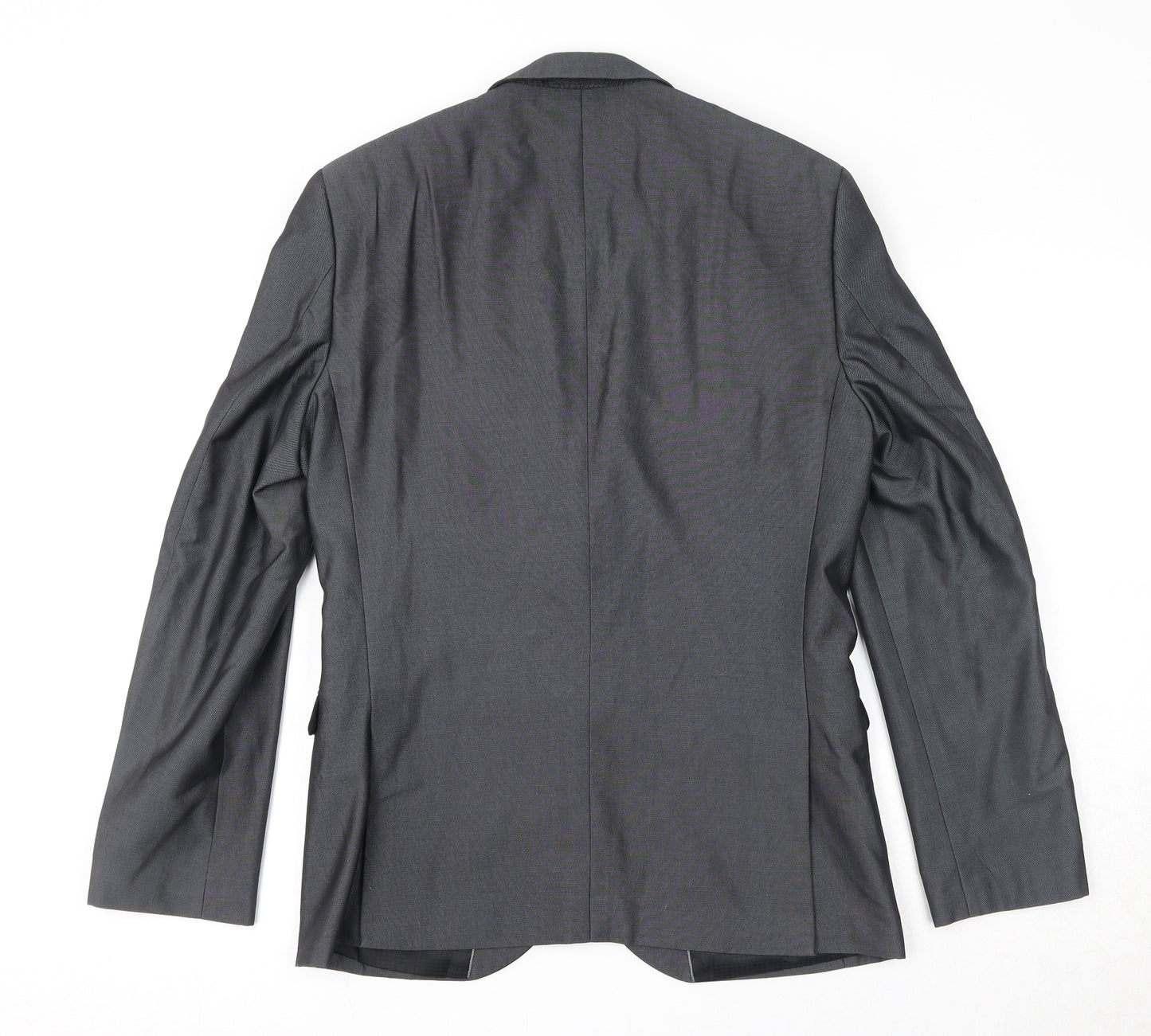 OneSixFive Mens Grey Polyester Jacket Suit Jacket Size 38 Regular