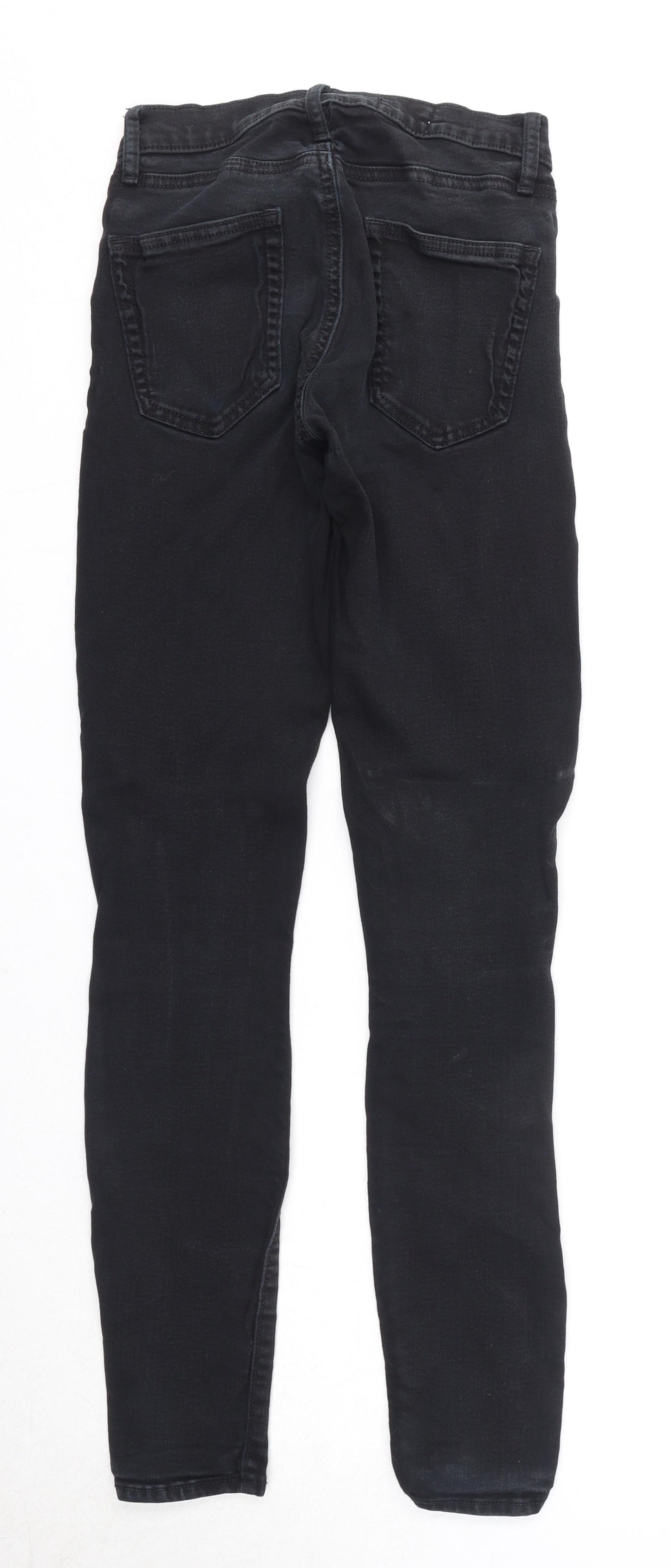 Gap Womens Black Cotton Skinny Jeans Size 25 in Regular Zip