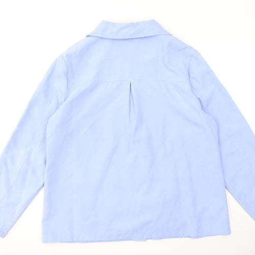 Slimma Womens Blue Jacket Size 16 Buckle