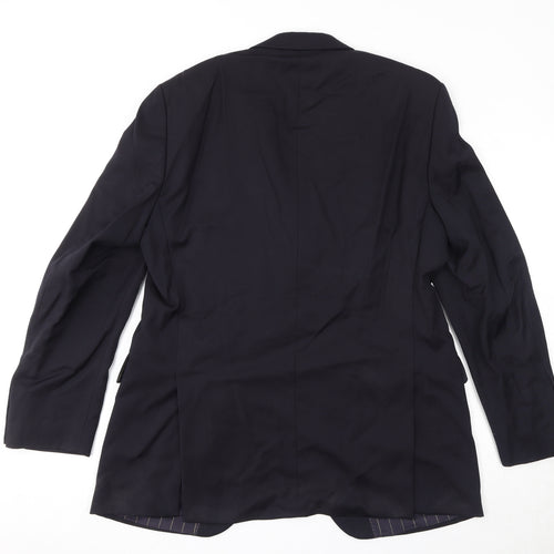 Carl Gross Mens Black Wool Jacket Suit Jacket Size 40 Regular