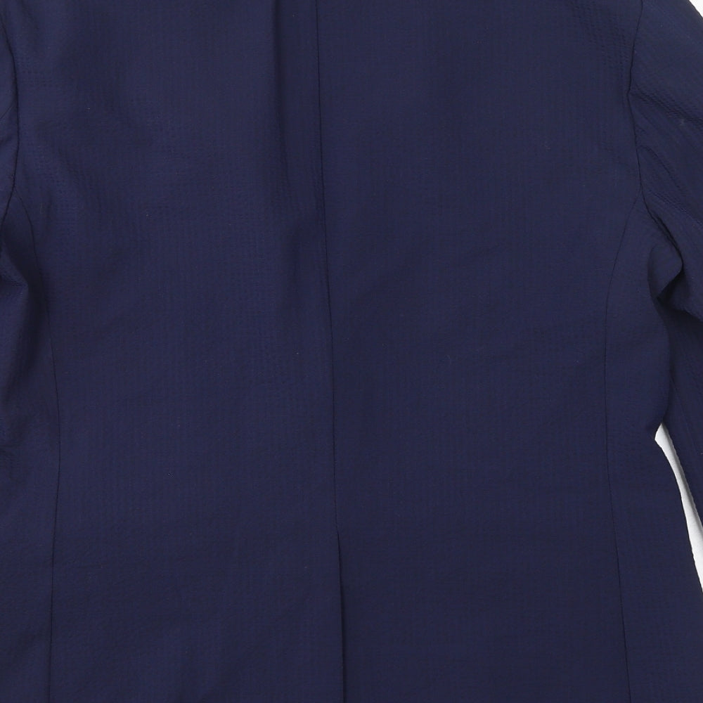 Marks and Spencer Mens Blue Polyester Jacket Suit Jacket Size 38 Regular
