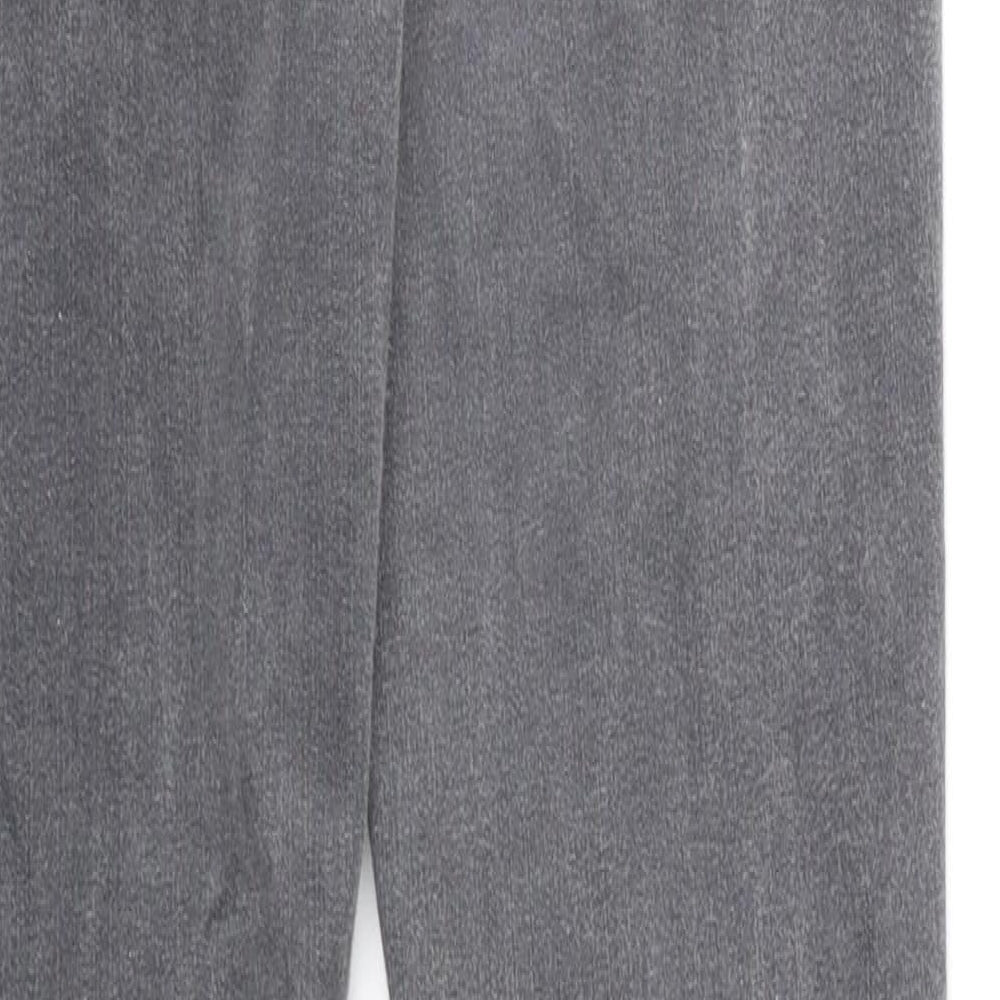 Zara Womens Grey Cotton Skinny Jeans Size 10 Regular Zip