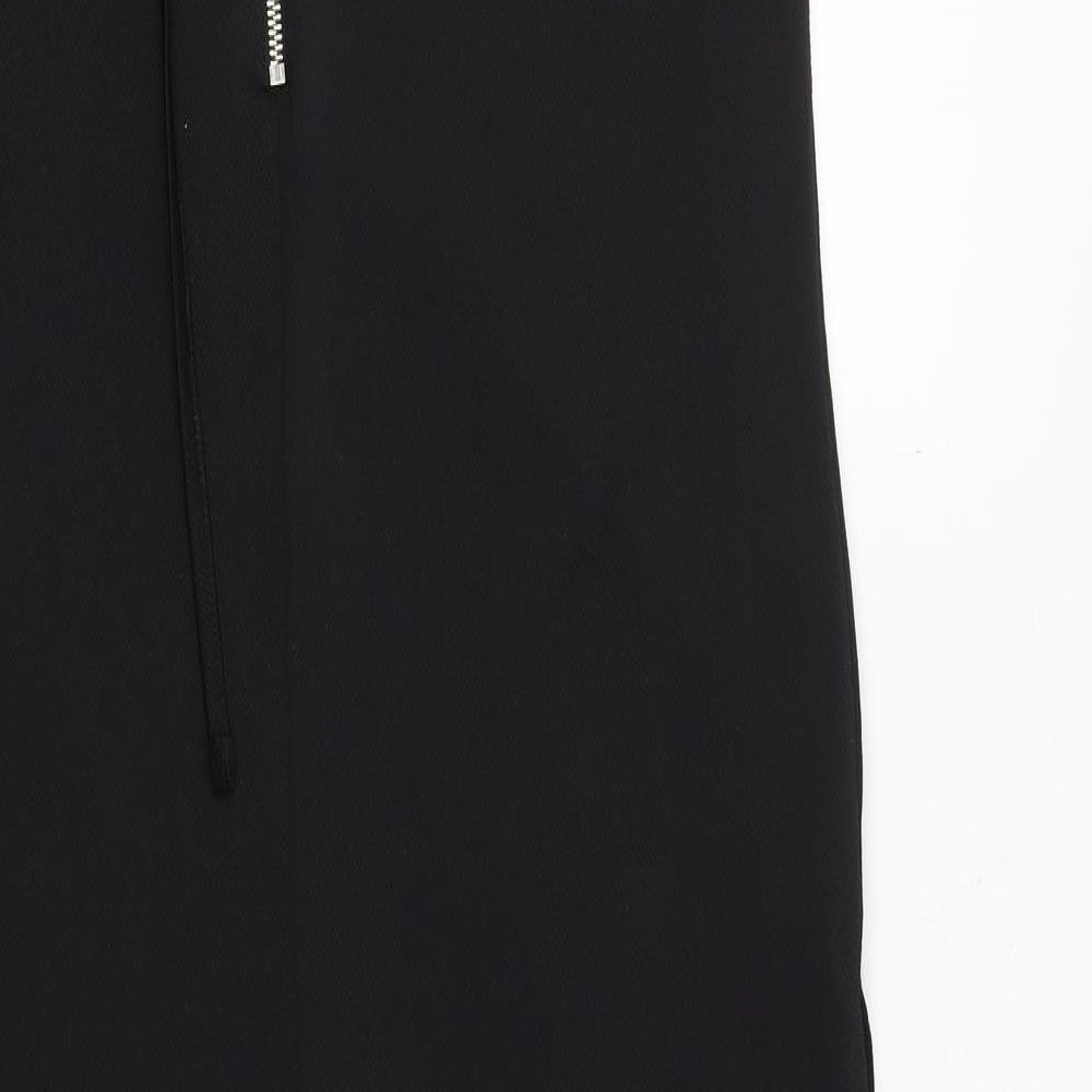 Clockhouse Womens Black Polyester Tank Dress Size L Round Neck Zip - New Wave