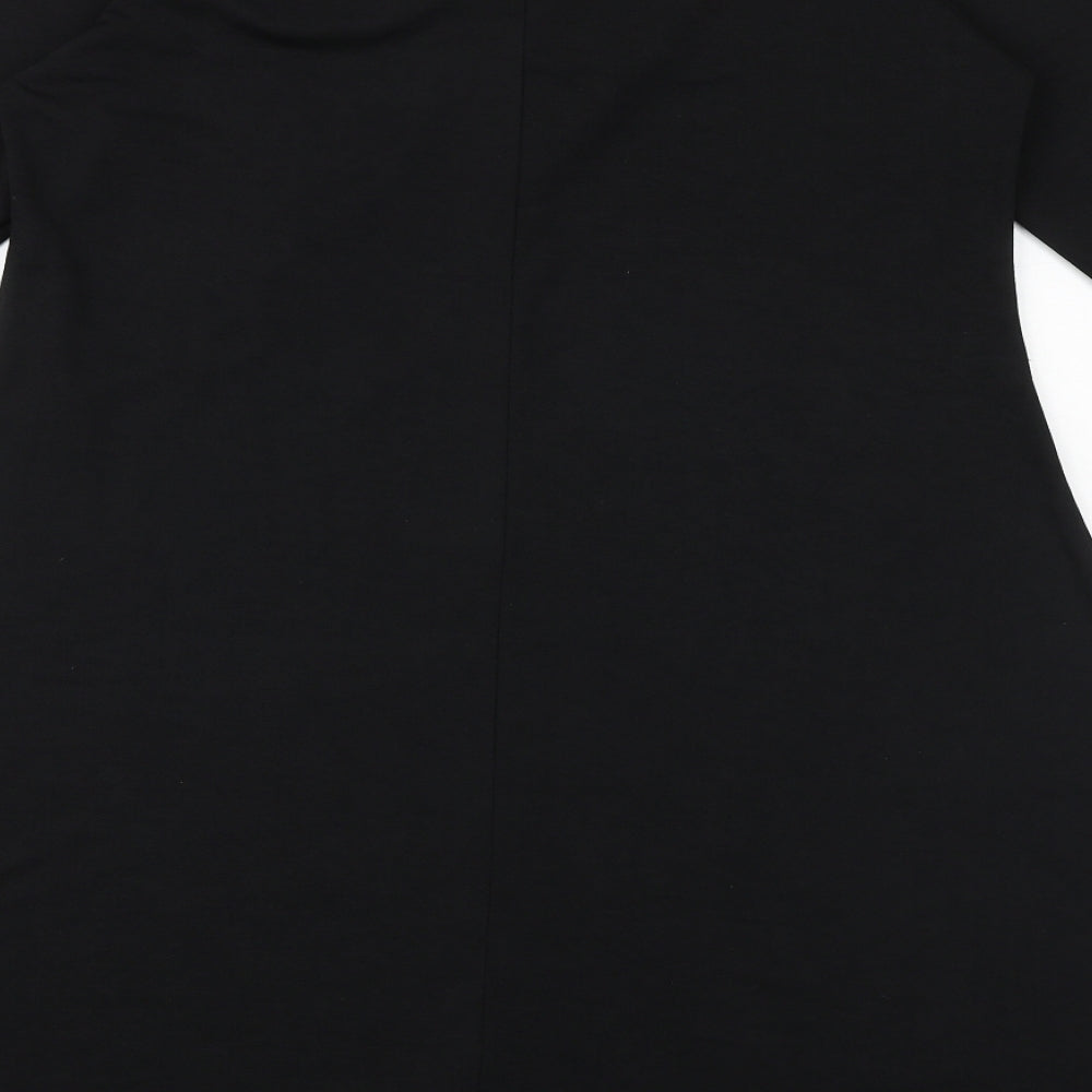 Pink Clove Womens Black Polyester A-Line Size 20 Off the Shoulder Tie
