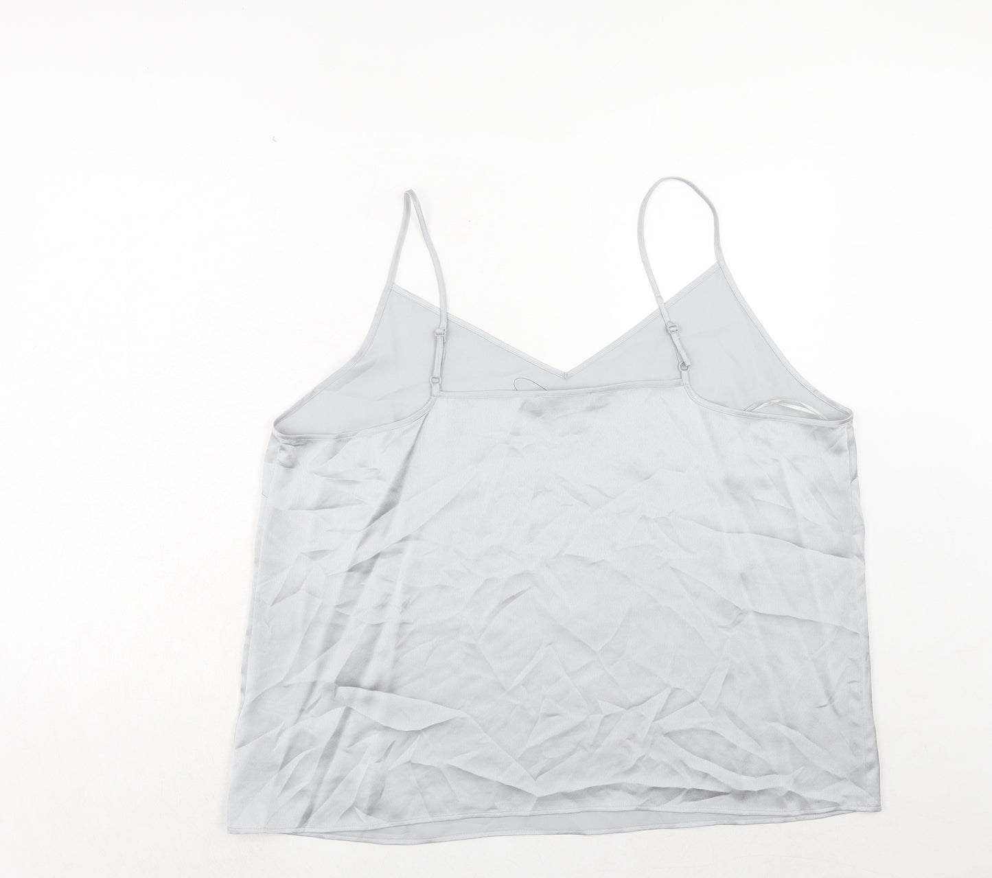 Marks and Spencer Womens Grey Polyester Camisole Tank Size 22 V-Neck
