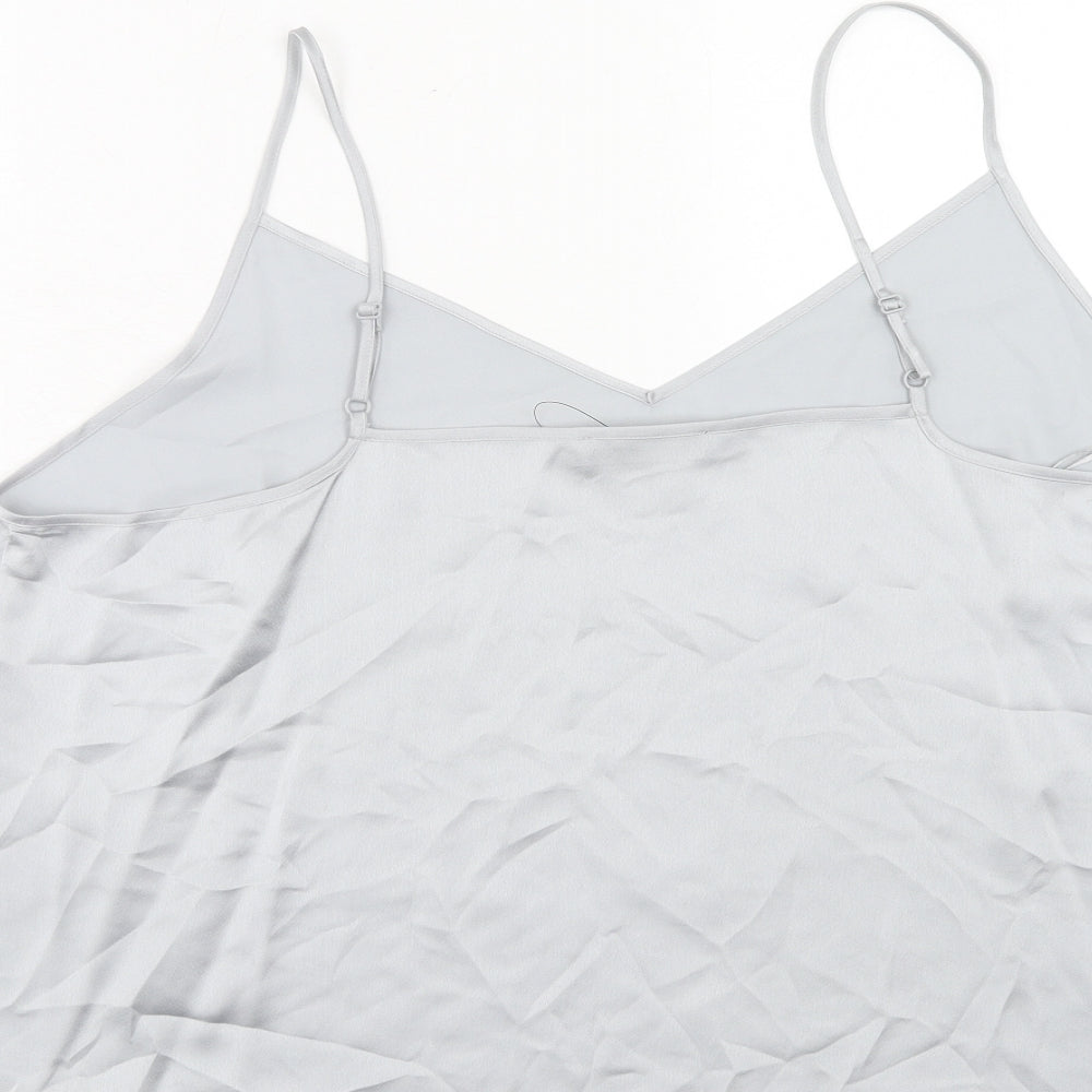 Marks and Spencer Womens Grey Polyester Camisole Tank Size 22 V-Neck