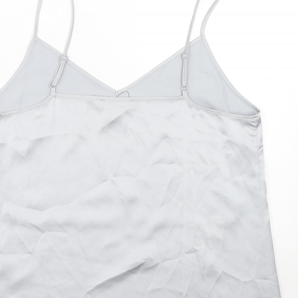 Marks and Spencer Womens Grey Polyester Camisole Tank Size 14 V-Neck