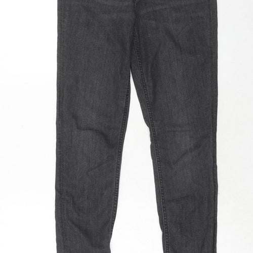 AllSaints Mens Grey Cotton Skinny Jeans Size 29 in Regular Zip