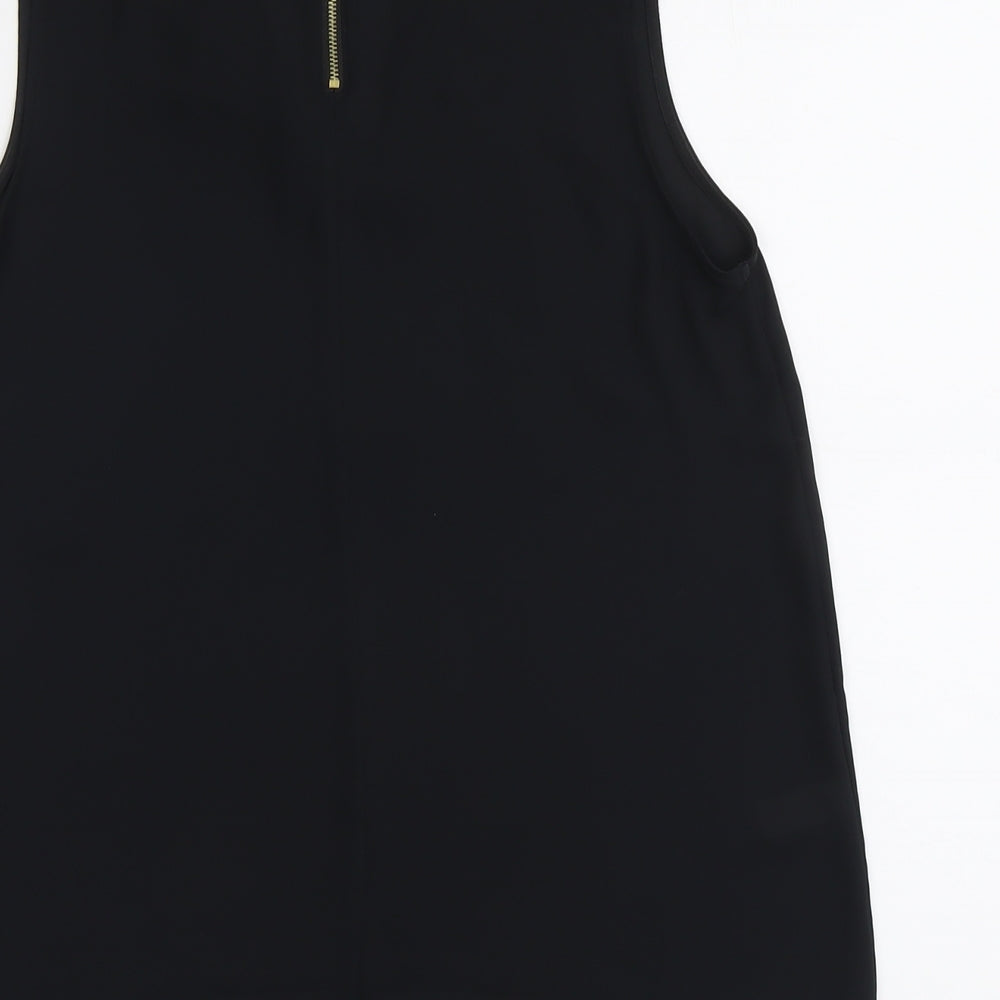 NEXT Womens Black Polyester Basic Tank Size 12 Round Neck