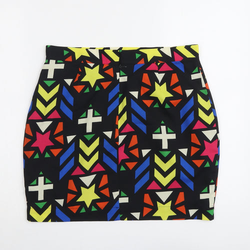 Rukky Simone Womens Multicoloured Geometric Polyester Bandage Set Size L Zip