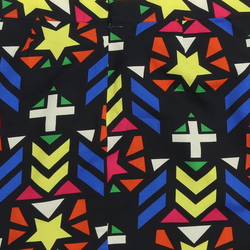 Rukky Simone Womens Multicoloured Geometric Polyester Bandage Set Size L Zip