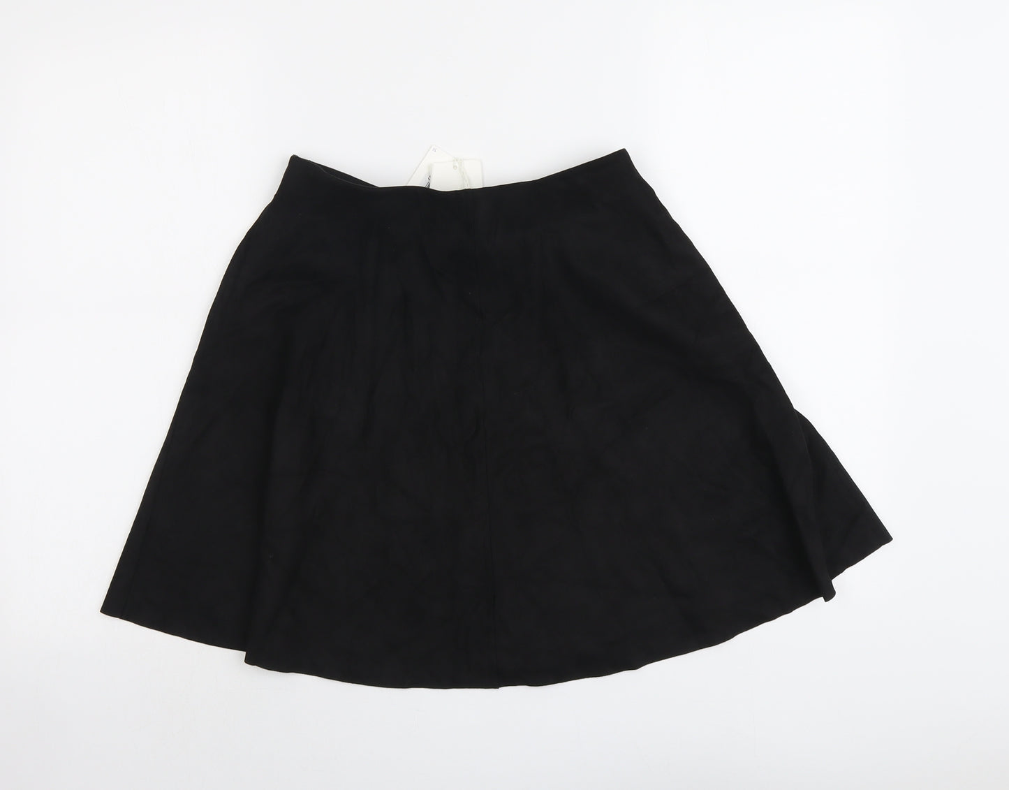 VILA Womens Black Polyester Swing Skirt Size S