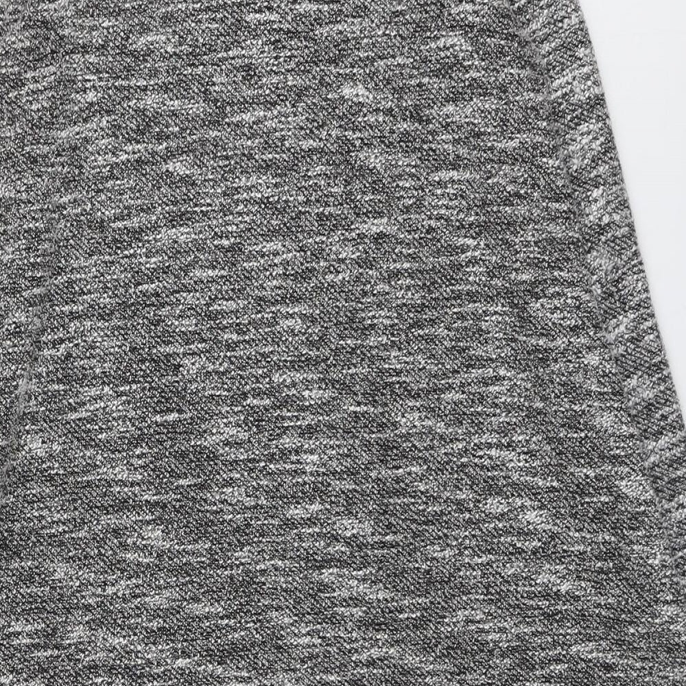 River Island Womens Grey Polyester Jumper Dress Size 8 Round Neck Pullover