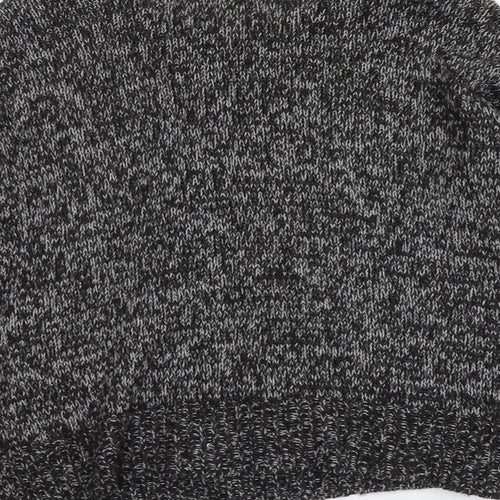 New Look Womens Grey Round Neck Acrylic Pullover Jumper Size M