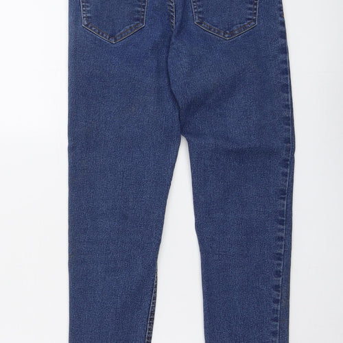 New Look Womens Blue Cotton Skinny Jeans Size 6 L26 in Regular Button