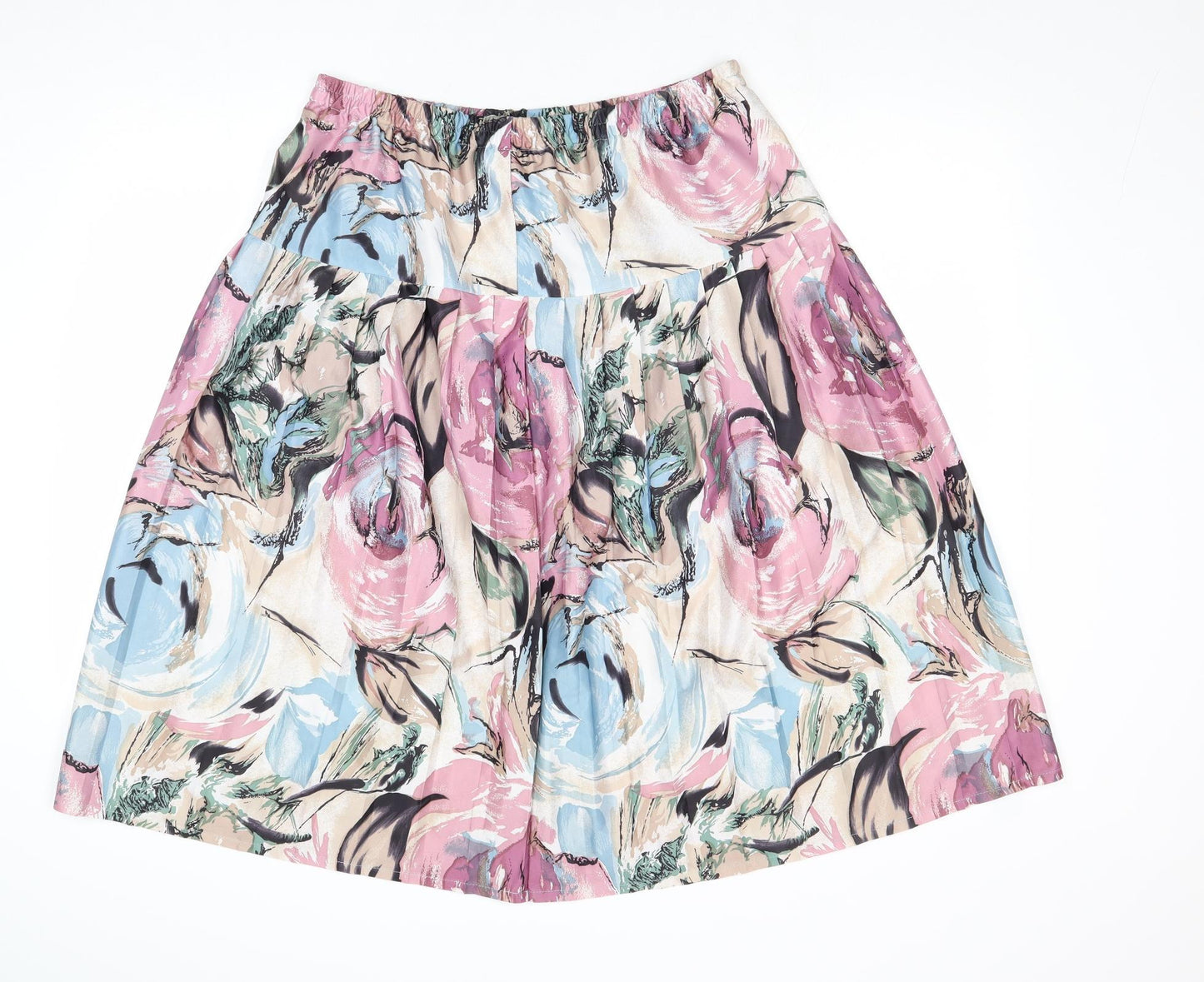 Citilites Womens Multicoloured Geometric Polyester Swing Skirt Size 18
