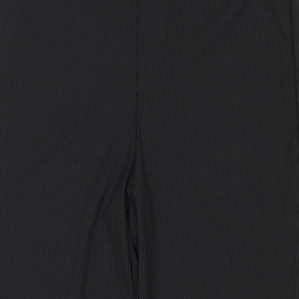 Alexara Womens Black Polyester Trousers Size M Regular