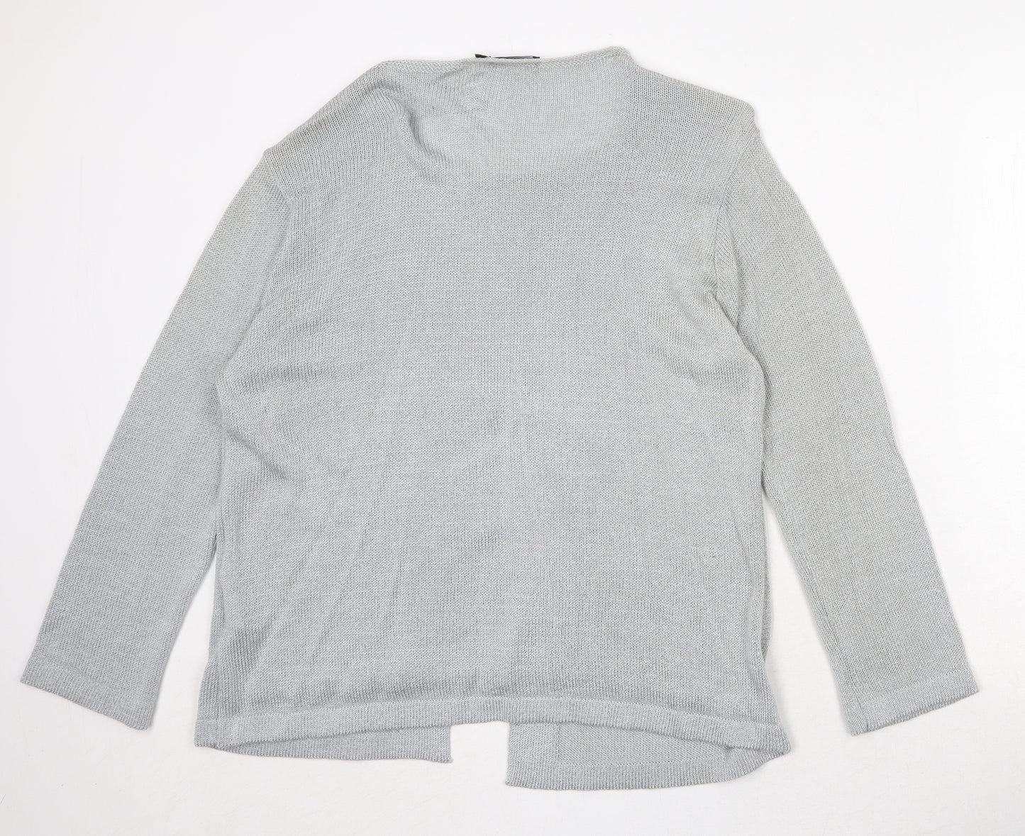 Classic Womens Blue Round Neck Acrylic Pullover Jumper Size XL - Twin Set