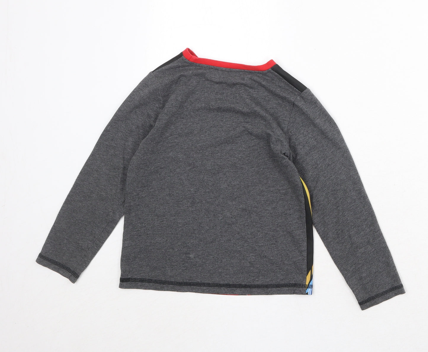 Spiderman Boys Multicoloured Polyester Pullover T-Shirt Size 6-7 Years Round Neck Pullover
