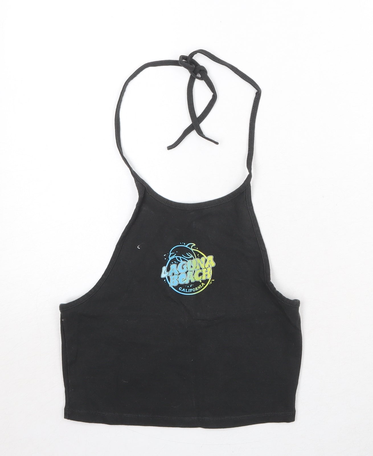 Divided by H&M Womens Grey Cotton Basic Tank Size S Halter - Laguna Beach California
