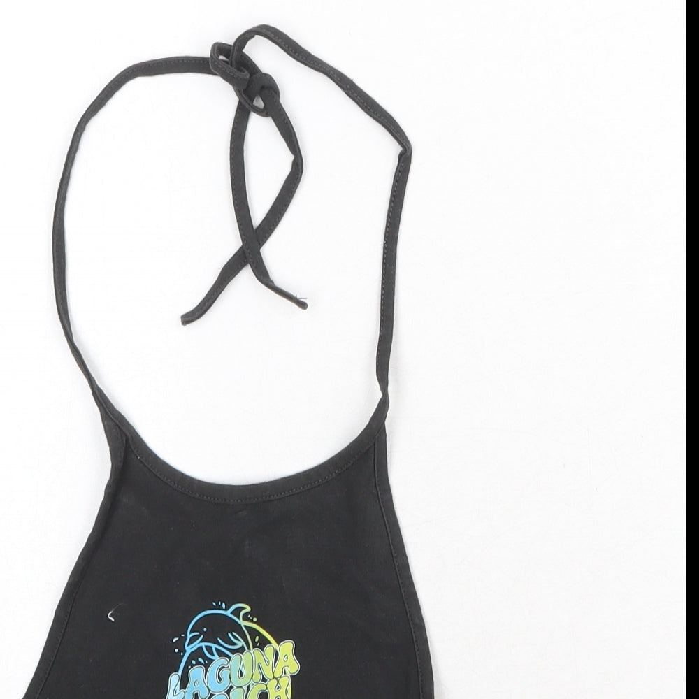 Divided by H&M Womens Grey Cotton Basic Tank Size S Halter - Laguna Beach California