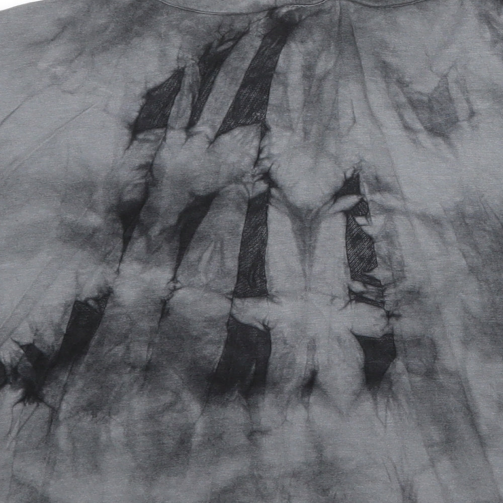 Select Girls Grey Viscose Pullover T-Shirt Size 14 Years Round Neck Pullover - Tie Dye