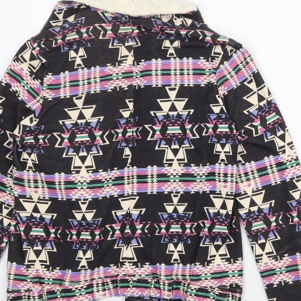 River Island Womens Multicoloured Geometric Kimono Jacket Size 12