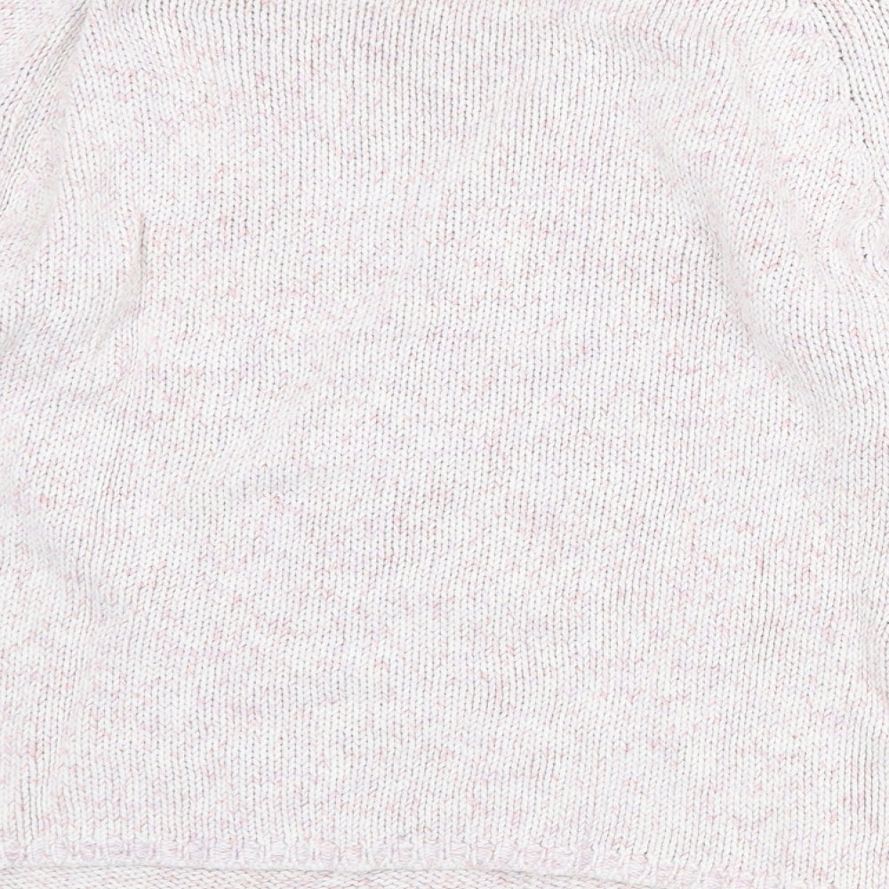 Mackays Womens Purple Round Neck Cotton Pullover Jumper Size L