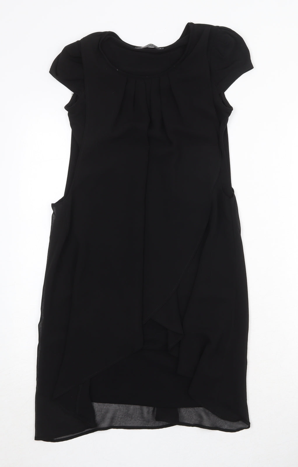 Rinascimento Womens Black Polyester Trapeze & Swing Size S Round Neck Pullover