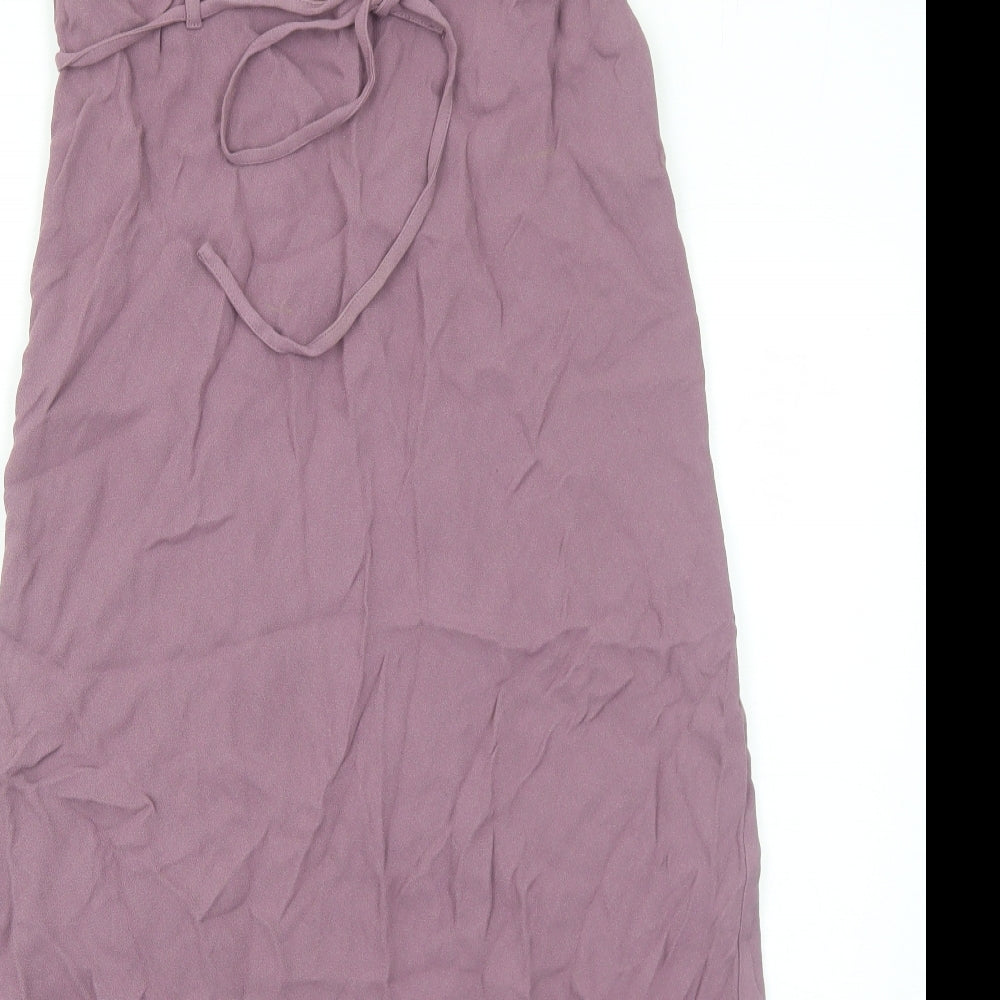 Per Una Womens Purple Viscose Peasant Skirt Size 14