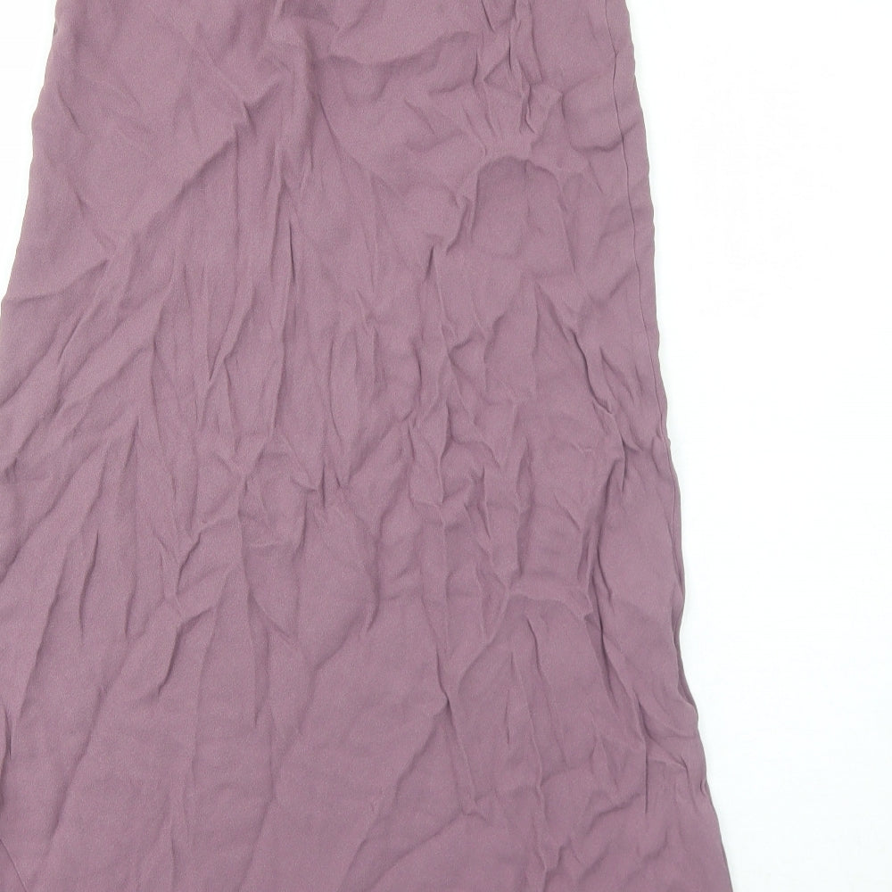 Per Una Womens Purple Viscose Peasant Skirt Size 14