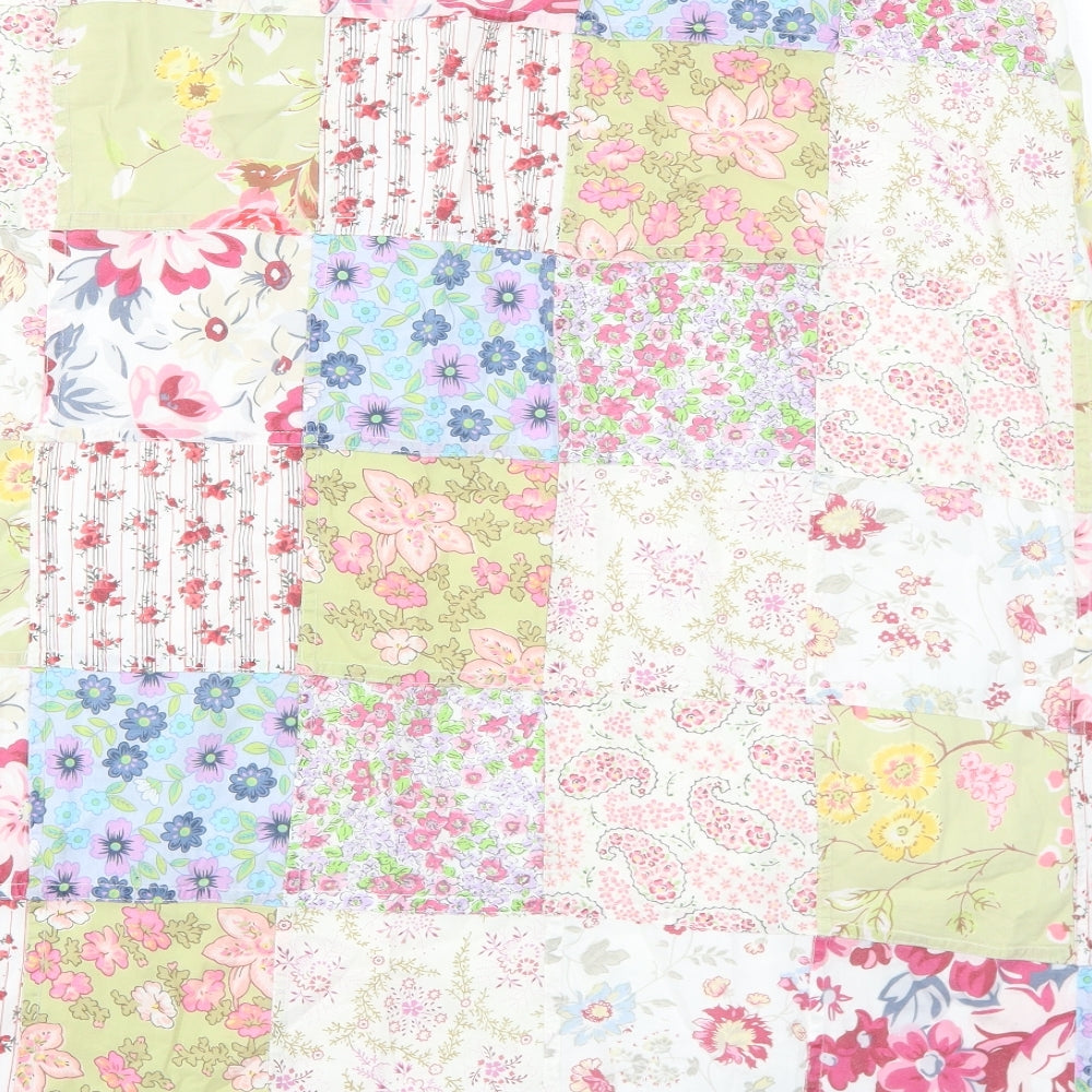 Per Una Womens Multicoloured Floral Cotton Swing Skirt Size 16 Zip