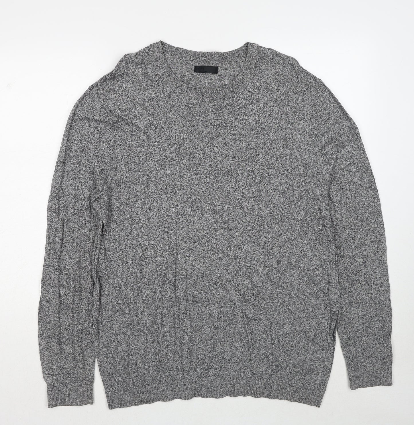 ASOS Mens Grey Crew Neck Polyester Pullover Jumper Size 2XL Long Sleeve