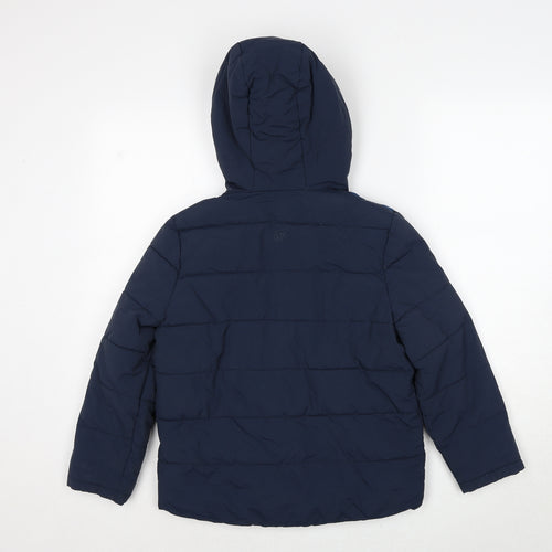 Fat Face Boys Blue Puffer Jacket Jacket Size 8-9 Years Zip